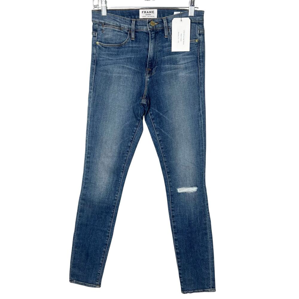 NWT FRAME Le High High Rise Skinny Distressed Jeans Size 27